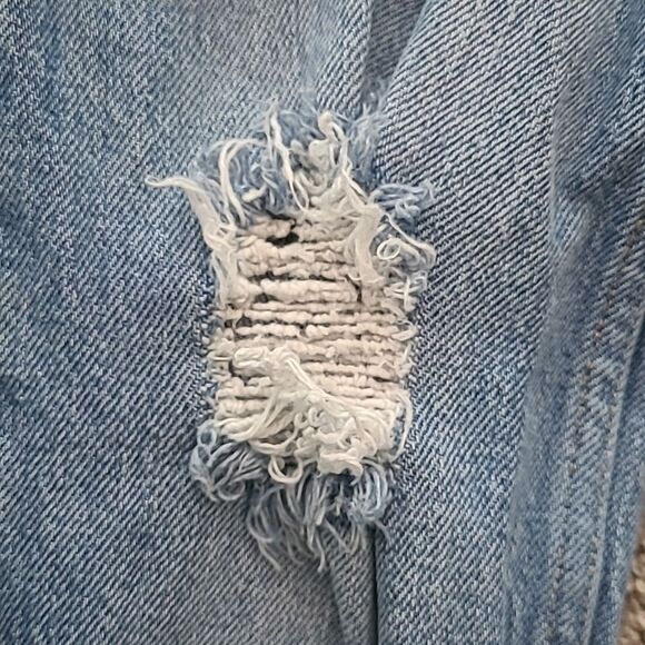 EUC Zara Women Destroyed distressed Highrise split leg bootcut jeans - Picture 5 of 13